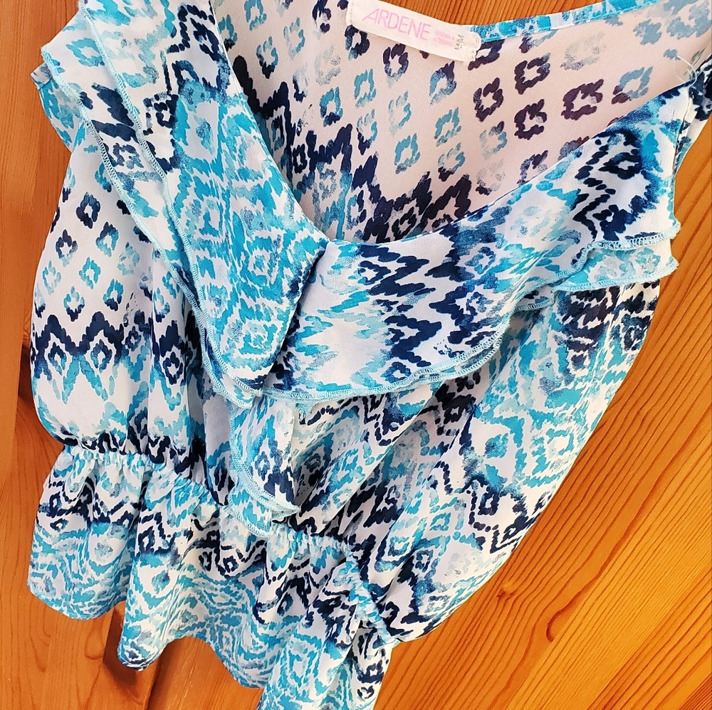 Ardene Blue Ruffled Camisole - Picture 3 of 7